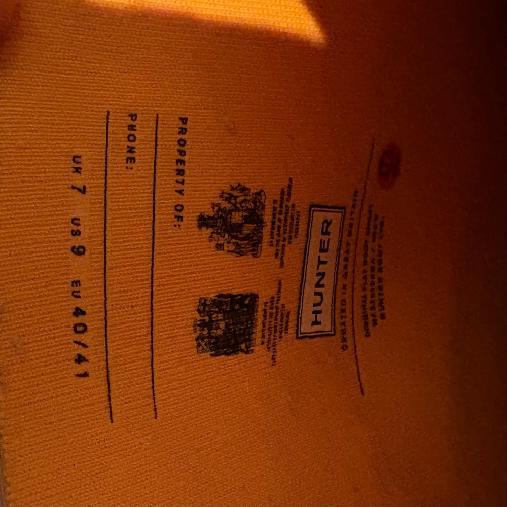 Hunter Vibrant Orange and Red Short Rain Boots - Picture 4 of 4